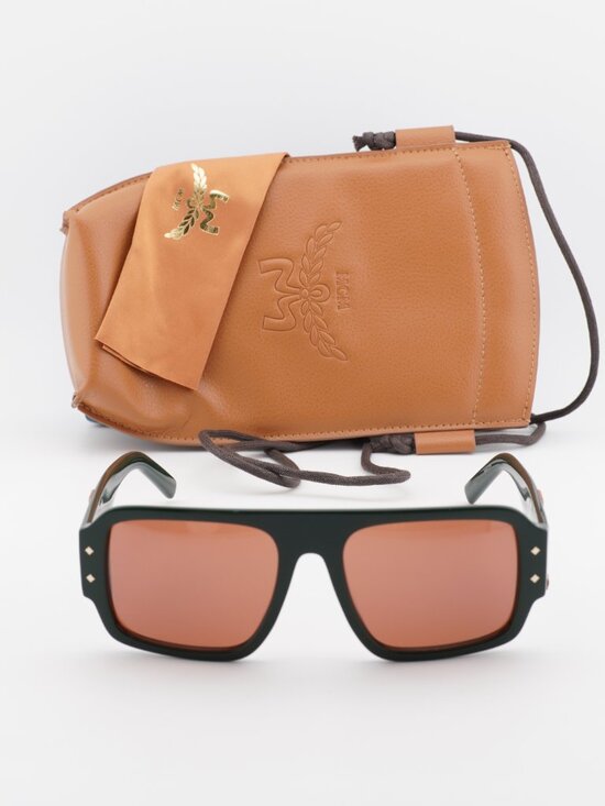 MCM MW0022 96J Square Sunglasses – Green / Roviex main image 4